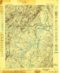 Morristown New Jersey Historical topographic map, 1:62500 scale, 15 X 15 Minute, Year 1898