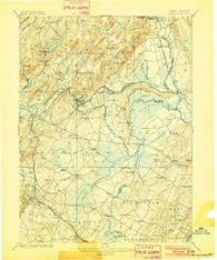 Morristown New Jersey Historical topographic map, 1:62500 scale, 15 X 15 Minute, Year 1898