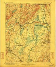 Morristown New Jersey Historical topographic map, 1:62500 scale, 15 X 15 Minute, Year 1906