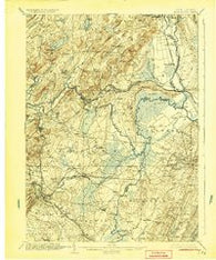 Morristown New Jersey Historical topographic map, 1:62500 scale, 15 X 15 Minute, Year 1906