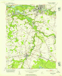 Mount Holly New Jersey Historical topographic map, 1:24000 scale, 7.5 X 7.5 Minute, Year 1953