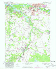 Mount Holly New Jersey Historical topographic map, 1:24000 scale, 7.5 X 7.5 Minute, Year 1967