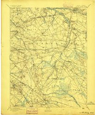 Mount Holly New Jersey Historical topographic map, 1:62500 scale, 15 X 15 Minute, Year 1894