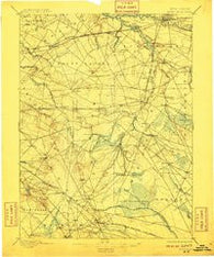 Mount Holly New Jersey Historical topographic map, 1:62500 scale, 15 X 15 Minute, Year 1898