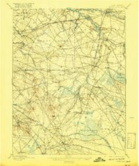 Mount Holly New Jersey Historical topographic map, 1:62500 scale, 15 X 15 Minute, Year 1898