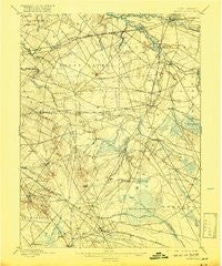Mount Holly New Jersey Historical topographic map, 1:62500 scale, 15 X 15 Minute, Year 1898