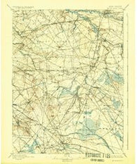 Mount Holly New Jersey Historical topographic map, 1:62500 scale, 15 X 15 Minute, Year 1898