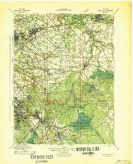 Mount Holly New Jersey Historical topographic map, 1:62500 scale, 15 X 15 Minute, Year 1942