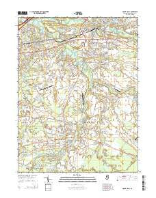 Mount Holly New Jersey Historical topographic map, 1:24000 scale, 7.5 X 7.5 Minute, Year 2014