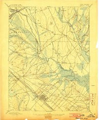 Mullica New Jersey Historical topographic map, 1:62500 scale, 15 X 15 Minute, Year 1898