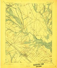 Mullica New Jersey Historical topographic map, 1:62500 scale, 15 X 15 Minute, Year 1898