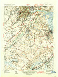 New Brunswick New Jersey Historical topographic map, 1:31680 scale, 7.5 X 7.5 Minute, Year 1942