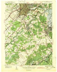 New Brunswick New Jersey Historical topographic map, 1:31680 scale, 7.5 X 7.5 Minute, Year 1942