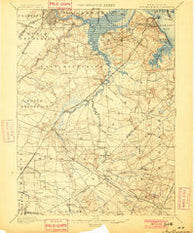 New Brunswick New Jersey Historical topographic map, 1:62500 scale, 15 X 15 Minute, Year 1901