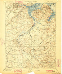 New Brunswick New Jersey Historical topographic map, 1:62500 scale, 15 X 15 Minute, Year 1901