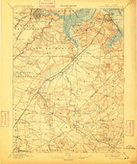 New Brunswick New Jersey Historical topographic map, 1:62500 scale, 15 X 15 Minute, Year 1901