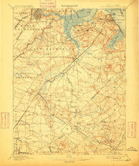 New Brunswick New Jersey Historical topographic map, 1:62500 scale, 15 X 15 Minute, Year 1901