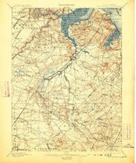 New Brunswick New Jersey Historical topographic map, 1:62500 scale, 15 X 15 Minute, Year 1901