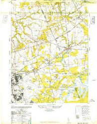 New Egypt New Jersey Historical topographic map, 1:24000 scale, 7.5 X 7.5 Minute, Year 1948