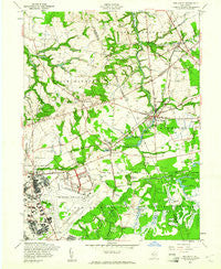 New Egypt New Jersey Historical topographic map, 1:24000 scale, 7.5 X 7.5 Minute, Year 1957