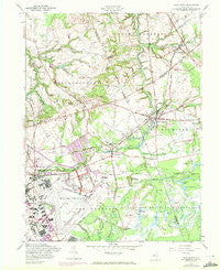 New Egypt New Jersey Historical topographic map, 1:24000 scale, 7.5 X 7.5 Minute, Year 1957