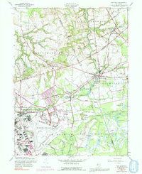 New Egypt New Jersey Historical topographic map, 1:24000 scale, 7.5 X 7.5 Minute, Year 1957
