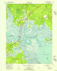 New Gretna New Jersey Historical topographic map, 1:24000 scale, 7.5 X 7.5 Minute, Year 1951