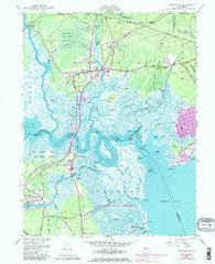 New Gretna New Jersey Historical topographic map, 1:24000 scale, 7.5 X 7.5 Minute, Year 1951