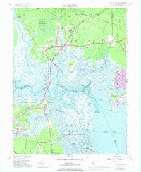 New Gretna New Jersey Historical topographic map, 1:24000 scale, 7.5 X 7.5 Minute, Year 1951