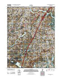 New Brunswick New Jersey Historical topographic map, 1:24000 scale, 7.5 X 7.5 Minute, Year 2011