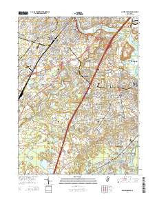 New Brunswick New Jersey Historical topographic map, 1:24000 scale, 7.5 X 7.5 Minute, Year 2014