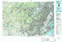 Newark New Jersey Historical topographic map, 1:100000 scale, 30 X 60 Minute, Year 1986