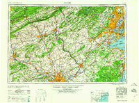 Newark New Jersey Historical topographic map, 1:250000 scale, 1 X 2 Degree, Year 1960