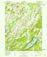 Newton East New Jersey Historical topographic map, 1:24000 scale, 7.5 X 7.5 Minute, Year 1954