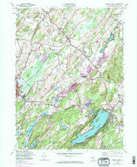 Newton East New Jersey Historical topographic map, 1:24000 scale, 7.5 X 7.5 Minute, Year 1954