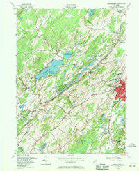 Newton West New Jersey Historical topographic map, 1:24000 scale, 7.5 X 7.5 Minute, Year 1954