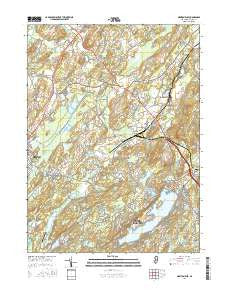 Newton East New Jersey Current topographic map, 1:24000 scale, 7.5 X 7.5 Minute, Year 2016