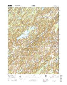 Newton West New Jersey Historical topographic map, 1:24000 scale, 7.5 X 7.5 Minute, Year 2014