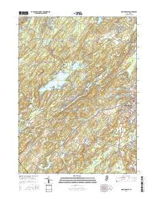 Newton West New Jersey Current topographic map, 1:24000 scale, 7.5 X 7.5 Minute, Year 2016