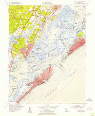 Ocean City New Jersey Historical topographic map, 1:24000 scale, 7.5 X 7.5 Minute, Year 1952