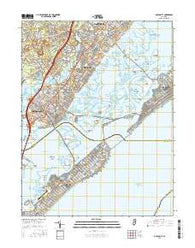 Ocean City New Jersey Current topographic map, 1:24000 scale, 7.5 X 7.5 Minute, Year 2016