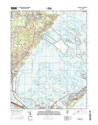 Oceanville New Jersey Current topographic map, 1:24000 scale, 7.5 X 7.5 Minute, Year 2016