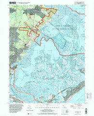 Oceanville New Jersey Historical topographic map, 1:24000 scale, 7.5 X 7.5 Minute, Year 1995