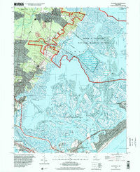 Oceanville New Jersey Historical topographic map, 1:24000 scale, 7.5 X 7.5 Minute, Year 1995