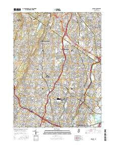 Orange New Jersey Current topographic map, 1:24000 scale, 7.5 X 7.5 Minute, Year 2016