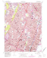 Orange New Jersey Historical topographic map, 1:24000 scale, 7.5 X 7.5 Minute, Year 1955