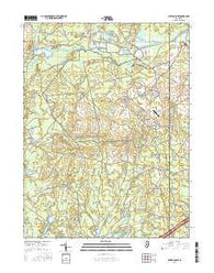 Oswego Lake New Jersey Current topographic map, 1:24000 scale, 7.5 X 7.5 Minute, Year 2016