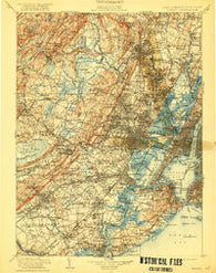 Passaic New Jersey Historical topographic map, 1:125000 scale, 30 X 30 Minute, Year 1905