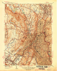 Paterson New Jersey Historical topographic map, 1:31680 scale, 7.5 X 7.5 Minute, Year 1938