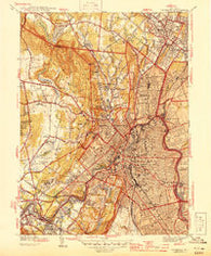 Paterson New Jersey Historical topographic map, 1:31680 scale, 7.5 X 7.5 Minute, Year 1944